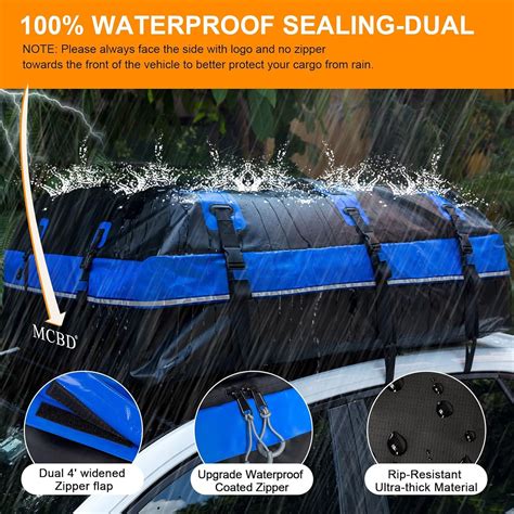 Portaequipajes para techo 26 pies cúbicos funda suave impermeable