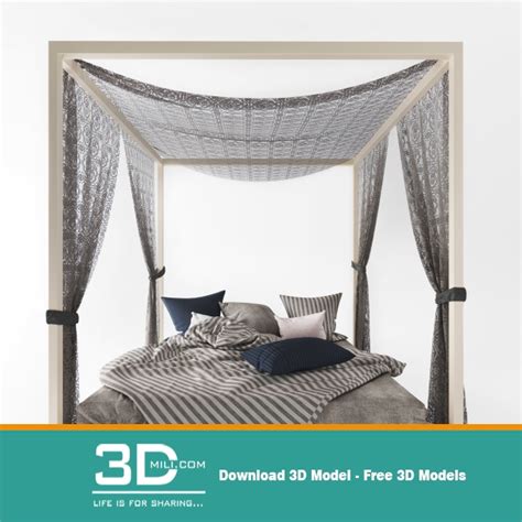 260 Bed 3d Models Free Download 3dmili 2025 Download 3d Model Free