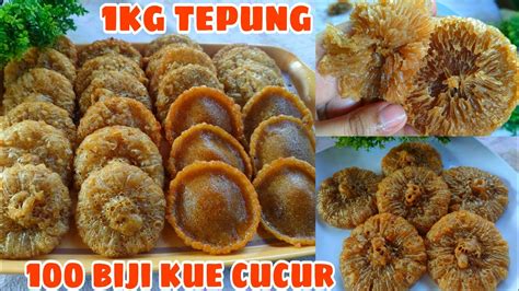 RESEP KUE CUCUR GULA MERAH 1KG TEPUNG EMPUK BERSERAT RESEP 100 BIJI