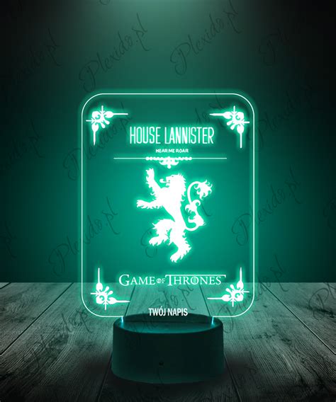 Lampka Led D Plexido Gra O Tron House Lannister Plexido Pl