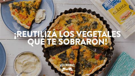 Te sobraron vegetales Prepará esta súper tarta de verduras Recetas