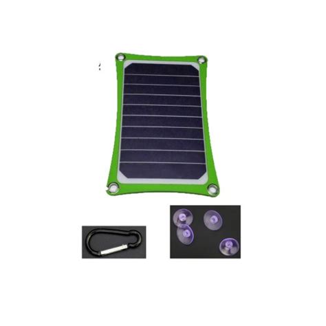 JH SC8 S050060G SUNPOWER 6W 5V Mini Solar Charger With USB Port For