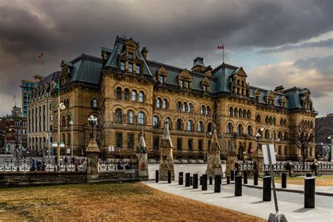 Parliament Area Buildings. Core of Ottawa, Ontario, Canada. Stock Image ...