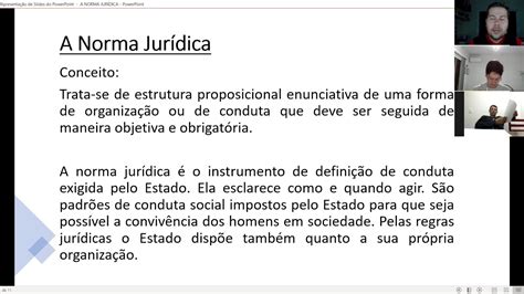 03 06 Teoria Geral do Direito Norma jurídica parte 1 YouTube