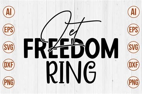 Let Freedom Ring Svg Graphic by creativemomenul022 · Creative Fabrica