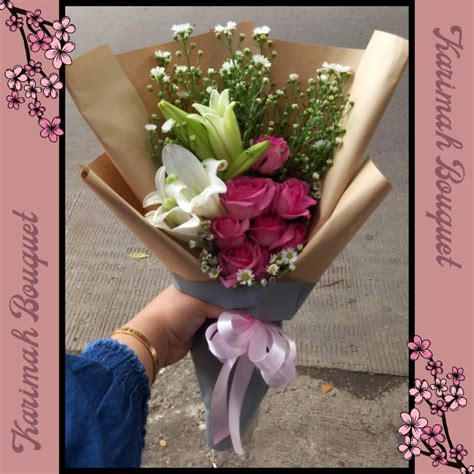 Jual Sehari Jadi Buket Bunga Wisuda Bandung Flower Hand Bouquet Asli