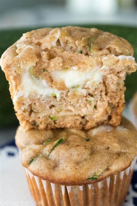 Zucchini Cream Cheese Muffins Crazy For Crust