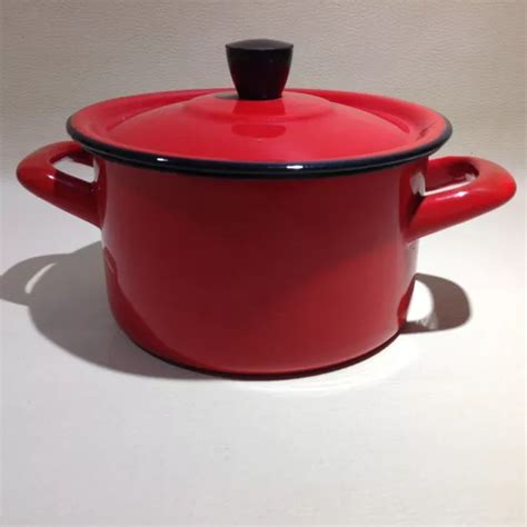 Ancienne Petite Cocotte En T Le Maill E Rouge Made In Yugoslavia N