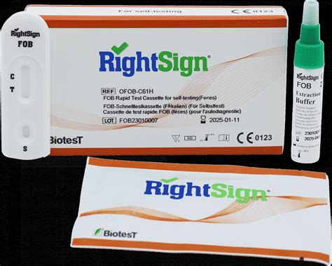 RightSign FOB Rapid Test Cassette Self Test OdemShop