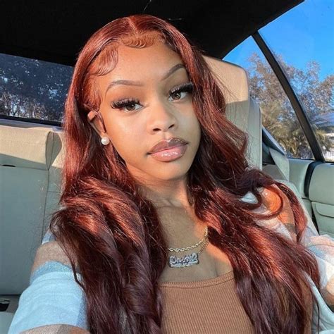 Reddish Brown Body Wave Lace Front Wig Bgm Hair Bgmgirl