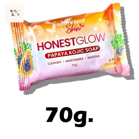 Transformed Skin Honest Glow Kojic Papaya Soap 70g Shopee Philippines