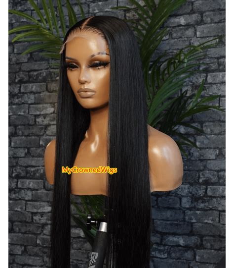 55 Undetectable Silk Straight Hd Lace Closure Human Hair Wig