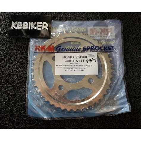 RKM Sprocket Honda RS150 RSX Winner 428HT Shopee Malaysia