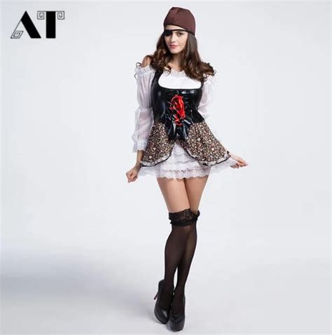 Sexy Pirate Costume Women Adult Pirates Costumes Halloween Carnival