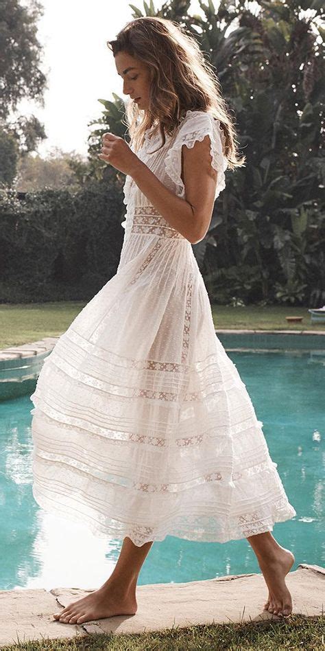 21 Fantastic Lace Beach Wedding Dresses White Dress Summer Casual Dresses Lace Beach Wedding