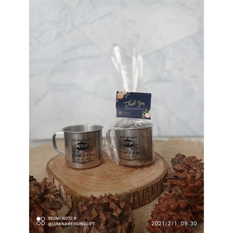 Jual SOUVENIR GELAS STAINLESS KEMAS PLASTIK Shopee Indonesia