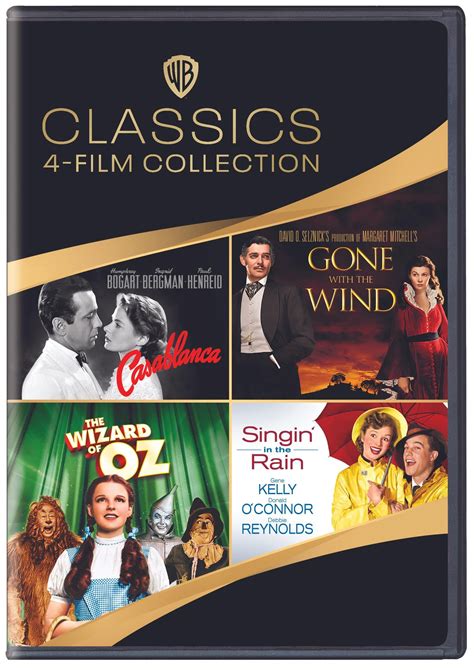 WB Classics 4 Film Collection Casablanca Gone With The Wind The