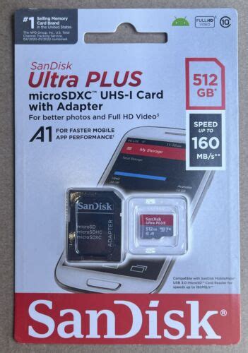 Sandisk 512gb Extreme Microsdxc Uhs I Memory Card With Adapter New