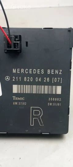 Mercedes Benz E W Unit De Commande Module De Porte