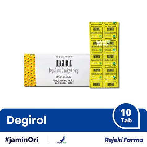 Jual Degirol Lozenges Strip Isi Tablet Obat Hisap Radang