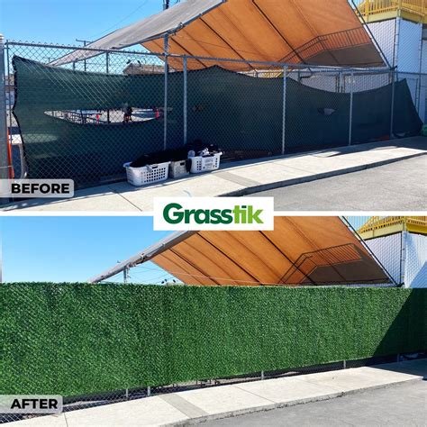 Artificial Privacy Fence And Grass Fence Panels Los Angeles Grasstik