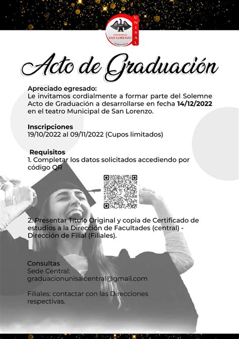 Acto De Graduaci N Universidad San Lorenzo