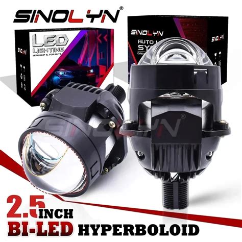 Sinolyn 2 5 Inch 6000K Hyperboloid Bi LED Projector Lenses For