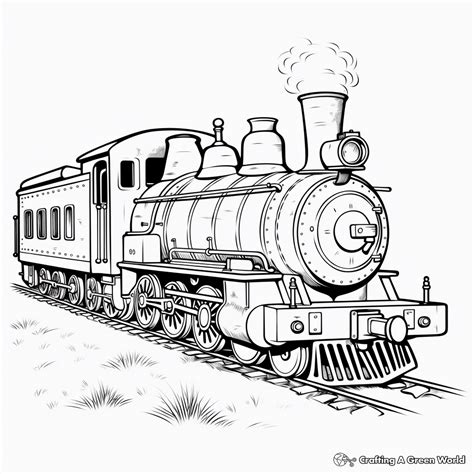 Steam Train Coloring Pages - Free & Printable!