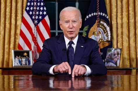 Biden In Oval Office Speech Says Us Holds The World Together Amid