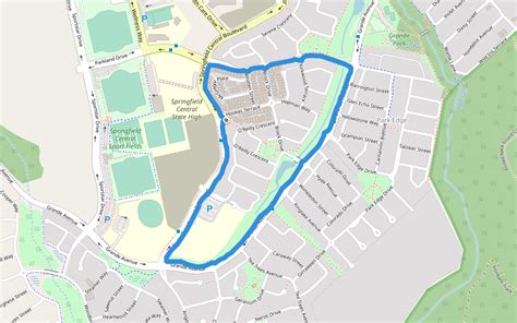 springfield central parklands  queensland walking map