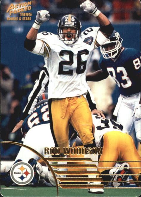 1995 Action Packed Rookies Stars Football Card 62 Rod Woodson EBay