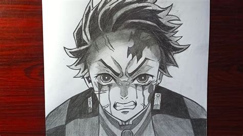 How To Draw TANJIRO Rage Kimetsu No Yaiba YouTube