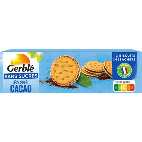 Gerble Biscuits Fourr S Cacao Sans Sucres Sachets Fra Cheur X