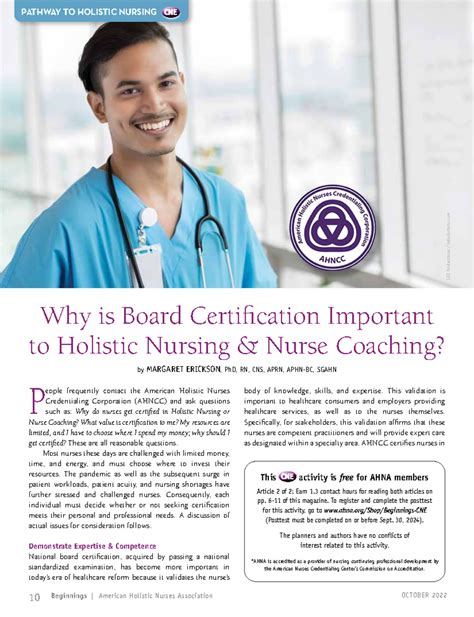 Ref2 10 Beginnings American Holistic Nurses Association October 2022 Pathway To Holistic