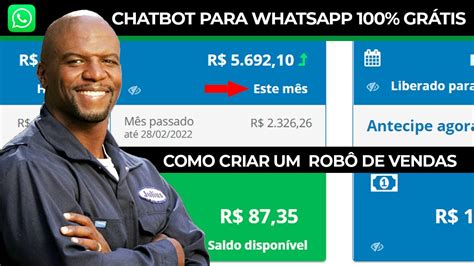 Como criar um ROBÔ de WHATSAPP GRÁTIS 2024 Chatbot Whatsapp Gratuito