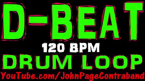 D Beat Drum Loop 120 Bpm Half Hour Long Youtube