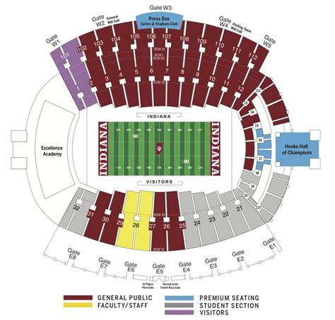 Iu Memorial Stadium Seating Chart