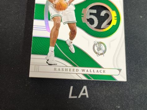 【la拍卖】2021 22 Panini National Treasures Rasheed Wallace 国宝 拉希德 华莱士 怒吼天尊