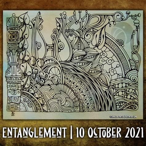 Inktober Tangles 2021 And An Entanglement Angela Porter