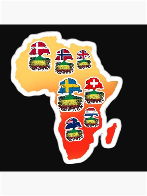 Pan African Flag Sticker For Sale By Enneffati Redbubble