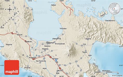 Shaded Relief Map Of Sipocot