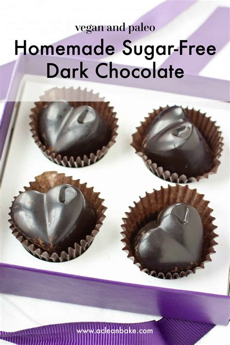 Homemade Sugar-Free Dark Chocolate | A Clean Bake