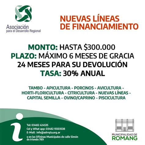 Romang nuevas líneas de financiamiento RegiónNet