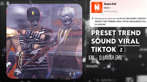 PRESET STYLE KECE FF DJ SOUND VIRAL TIKTOK UP AND DOWN DIBAWAH 5MB