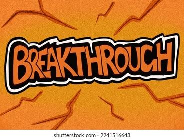 Breakthrough Title Text Wallpaper Background Design Stock Illustration ...