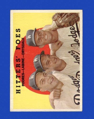 1959 Topps Set Break 262 Hitters Foess VG VGEX GMCARDS EBay