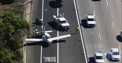 Small plane lands on California highway