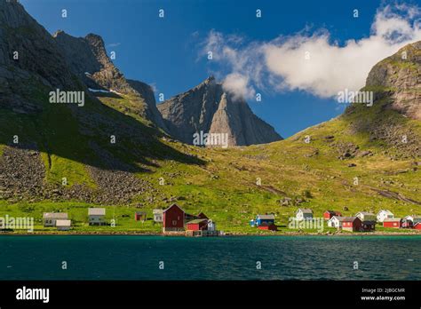 View of Moskenesoya Island in north Norway Stock Photo - Alamy