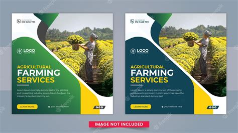 Premium Vector Agricultural And Farming Services Social Media Post