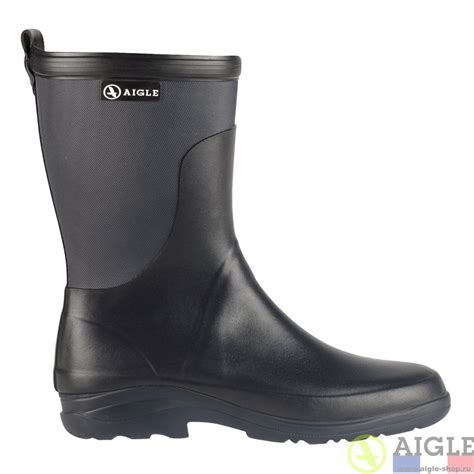 Короткие резиновые сапоги из каучука AIGLE Rboot Bottillon